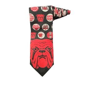 Ralph Marlin Red Dog Plank Road Brewery Vintage 1995 Necktie